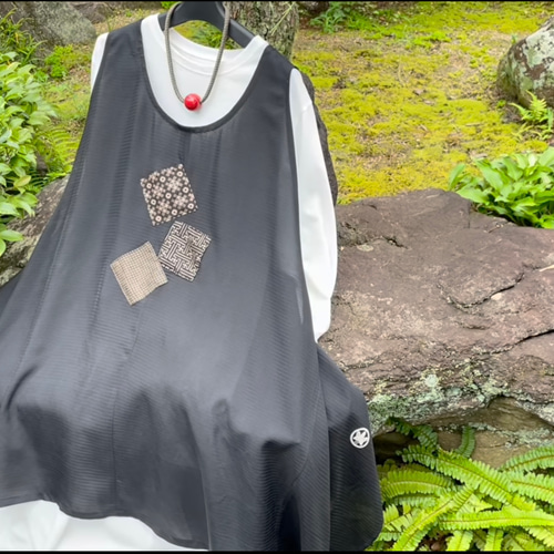 着物リメイク】絽のおしゃれなジレ ベスト 古布華 通販 18214188