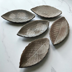 備前焼葉皿曙5枚組 中皿 antique art nozomi 通販 18214400｜Creema