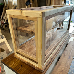 助成金対象商品　hotaru  ショーケース　カフェ　ケーキ　パン　店舗　ドーナツ　おにぎり屋　天然木　オーダー可 5枚目の画像