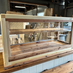 助成金対象商品　hotaru  ショーケース　カフェ　ケーキ　パン　店舗　ドーナツ　おにぎり屋　天然木　オーダー可 6枚目の画像