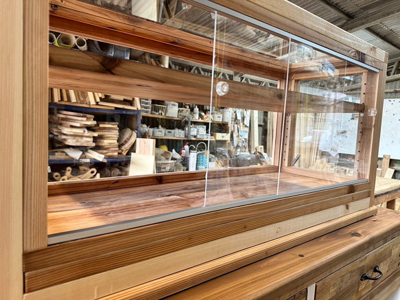 助成金対象商品　hotaru  ショーケース　カフェ　ケーキ　パン　店舗　ドーナツ　おにぎり屋　天然木　オーダー可 11枚目の画像
