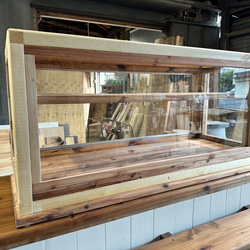 助成金対象商品　hotaru  ショーケース　カフェ　ケーキ　パン　店舗　ドーナツ　おにぎり屋　天然木　オーダー可 7枚目の画像