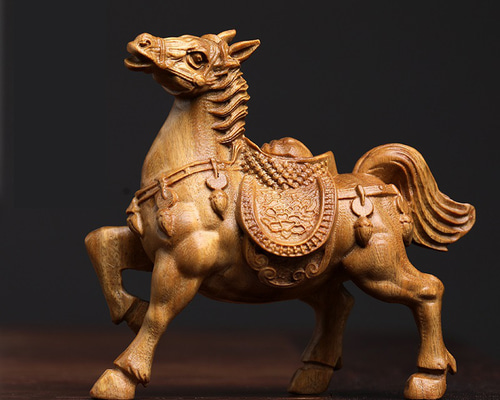 紫檀 彫刻 馬 置物 時代物(A701) 652e014c893ef3cc8b87a949a4eda1