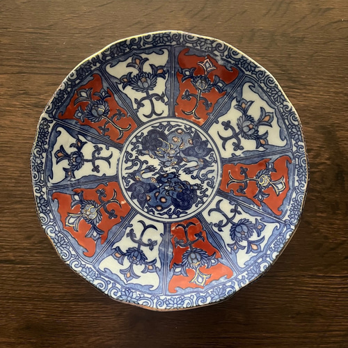 伊万里印判獅子7寸皿5枚組 大皿 antique art nozomi 通販