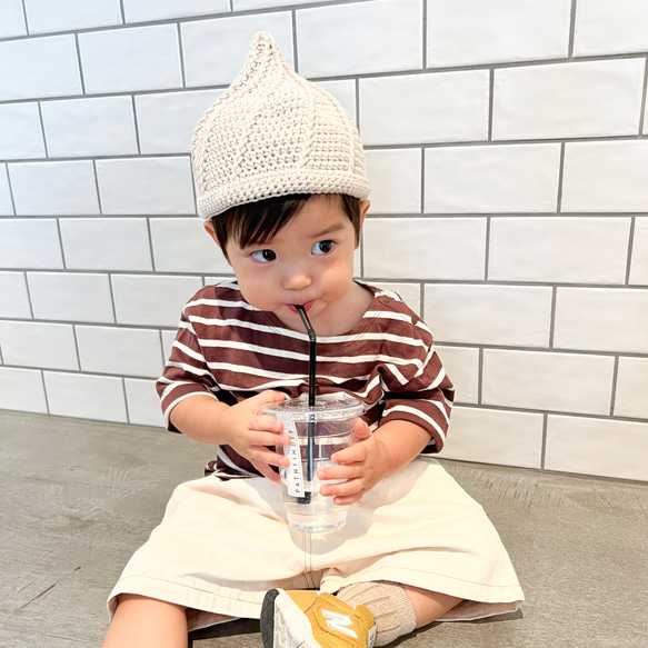 我が子が愛しい男の子ママへ ホイップ帽子 プレゼント ギフト 赤ちゃん 
