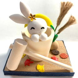 苺シリーズ♡仲良しうさぎちゃん ☆十五夜仲良しうさぎちゃん(受注生産) その他置物 おり姫 通販