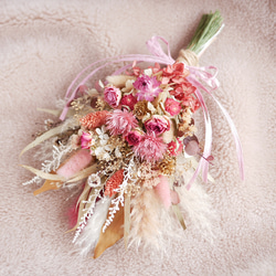 こっくりローズのドライフラワースワッグ/花束 壁掛け 誕生日 ギフト