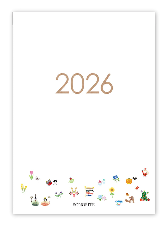2026年 カレンダー 壁掛け 大人 送料無料　歳時記 インテリア A3サイズ  おしゃれ インテリア 9枚目の画像