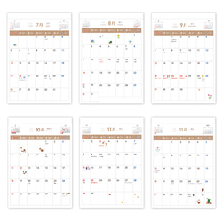 2026年 カレンダー 壁掛け 大人 送料無料　歳時記 インテリア A3サイズ  おしゃれ インテリア 7枚目の画像