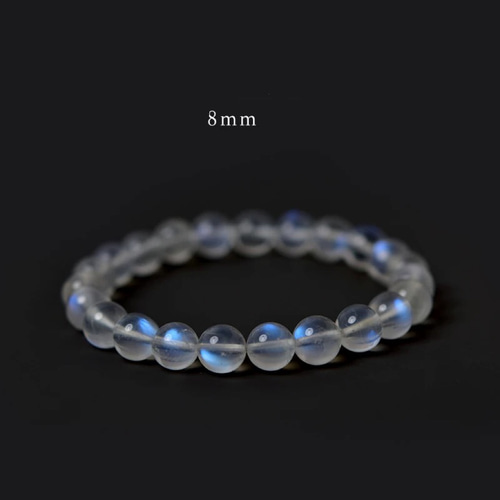 ブルームーンストーン（ブルーシラー）月光石 単珠 天然宝石 念珠 一粒