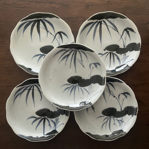 修理完了＞古伊万里7寸皿5枚組 大皿 antique art nozomi 通販