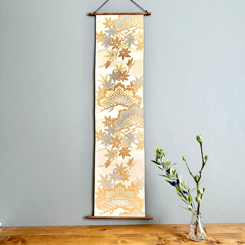 帯画　和　インテリア　壁掛け　シンプル 帯画和インテリア壁掛けシンプル