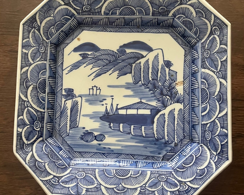 伊万里染付角大皿 玩 大皿 antique art nozomi 通販 18215230｜Creema