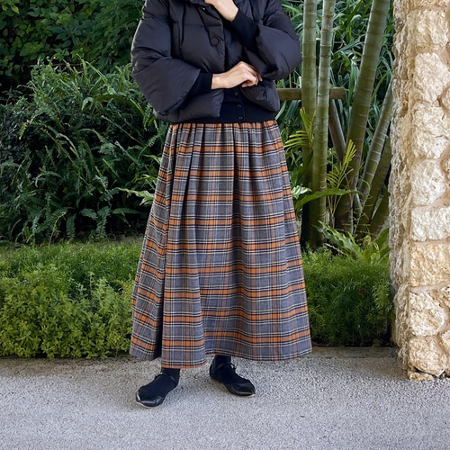 在庫限り特別価格】柔らかな起毛が心地よい 大人レトロなチェック柄