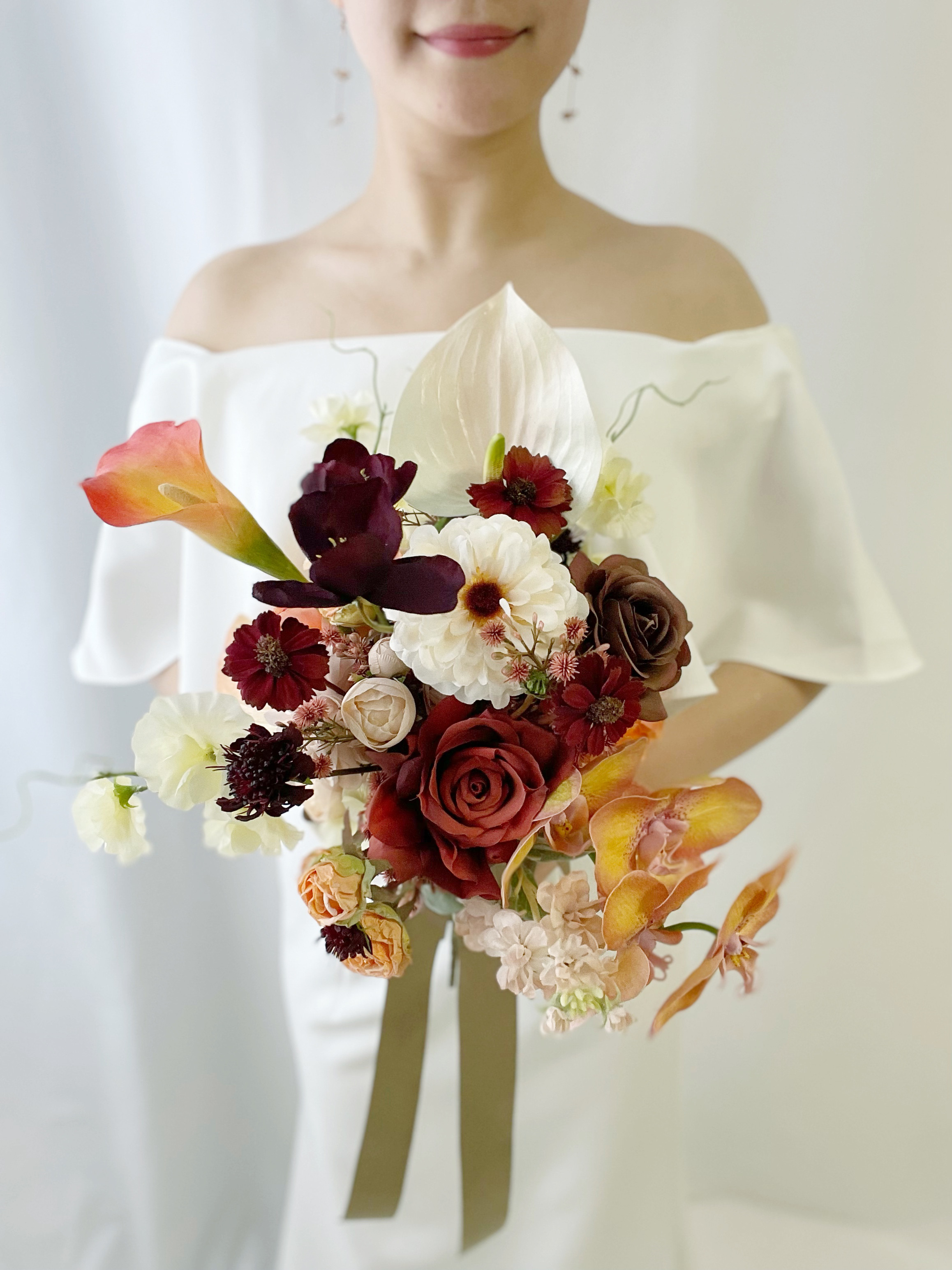 売約済み 一粒帯留め〈Bouquet・春色ブーケ・盛り〉due from 