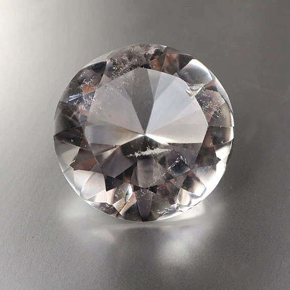 レムリアンシード　水晶　宝石カットルース　32×22mm　コレクション｜ハンドメイド素材