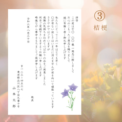 一周忌-【10枚】＊喪主様記載あり＊一周忌 挨拶状 御礼状 カード 法事 法要 7枚目の画像