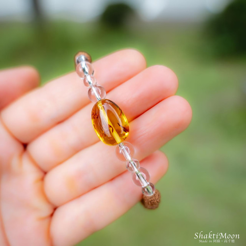 ✰︎‪ 琥珀 ✰ ✰︎　ルドラクシャブレスレット ✰︎‪ 琥珀 様専用 ルドラクシャブレスレット トップॐ‬