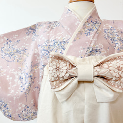 60-100ワンサイズ】ベビー袴 ベビー着物 お食い初め 初節句【No.8