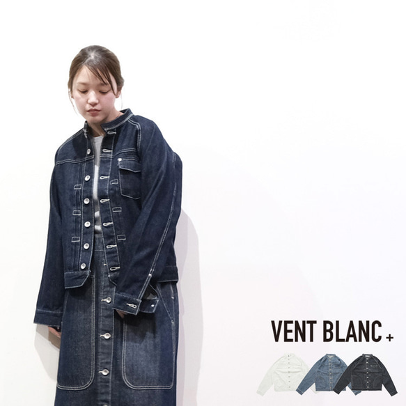 BLANC デニムジャケット 12ozデニム Gジャン VENT BLANC+ amv-3224 ヴァンブランプリュス