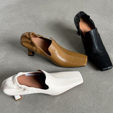 羊革高級感パンプスハイヒールユニーク靴紐通勤シューズレディース復古靴踵痛くない履きやすい#1039 9,546円