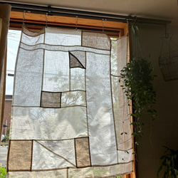 リネン素材を使用したポジャギ(pojagi,bojagi)カーテン『生活と