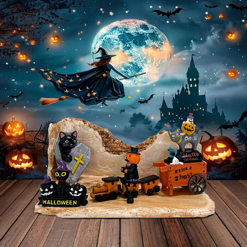 SEWACC ハロウィンドールハウス ミニチュアレジンオーナメント