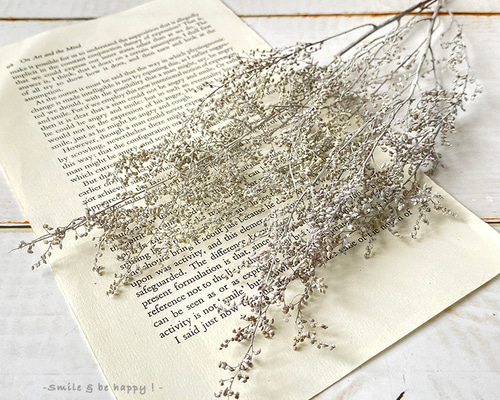 シャワーグラス マットホワイト 【プリザーブドフラワー】 その他素材