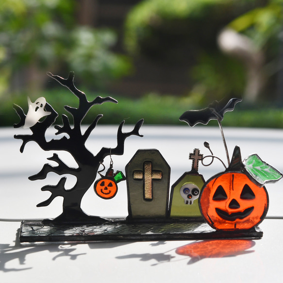 ステンドグラス　ハロウィン ステンドグラス ハロウィン なんだか可愛く怪しい風景 その他