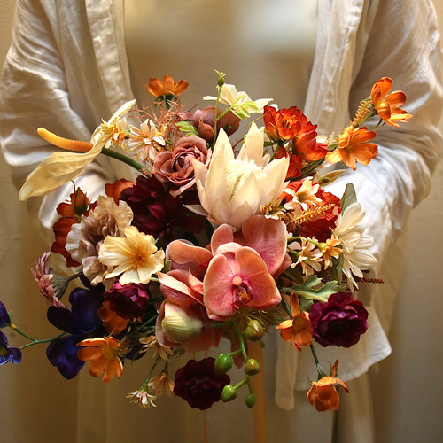 ♦︎送料無料♦︎ クラッチブーケ 造花 アーティフィシャルフラワー  