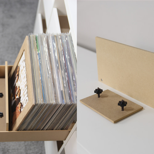 IKEAカラックスKallaxレコードDIG収納：LP引出し｜キャビネット