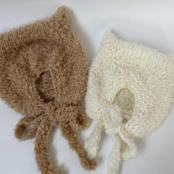 [最終値下げ]Baby ねこみみボンネットピンク ベビー 帽子 ねこみみ ボンネット 耳付き 赤ちゃん khb-072