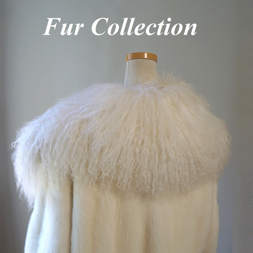くるくるファーがかわいい☆柔らかな手触りのホワイトミンクコート白