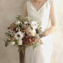 再販!受注制作 ニュアンスカラー/ウェディングブーケ/結婚式