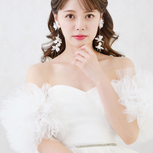 【一度着用】アールイズウェディング ヘッドドレス（Nia）、ピアス（Lily） ヘッドピース ~ブライダルヘッドドレス~ ≪HP-24≫ | DisMoi