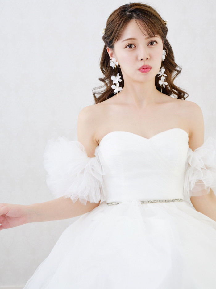 MA234 花　アレンジピン ヘアピン ウェディング　ブライダル　花嫁　ヘッドアクセサリー　結婚式
