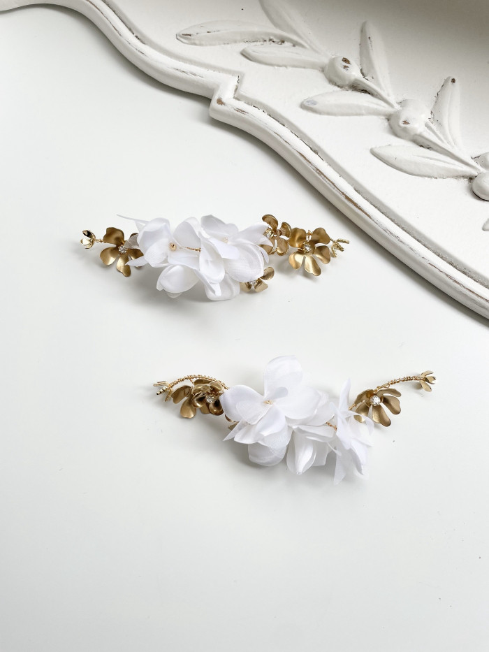 MA234 花　アレンジピン ヘアピン ウェディング　ブライダル　花嫁　ヘッドアクセサリー　結婚式