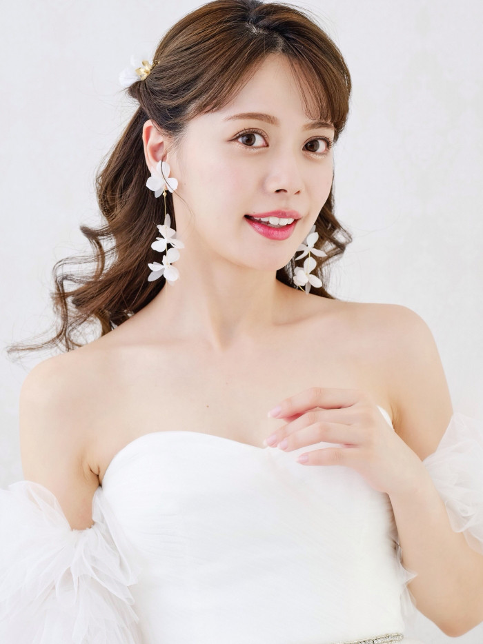 MA234 花　アレンジピン ヘアピン ウェディング　ブライダル　花嫁　ヘッドアクセサリー　結婚式