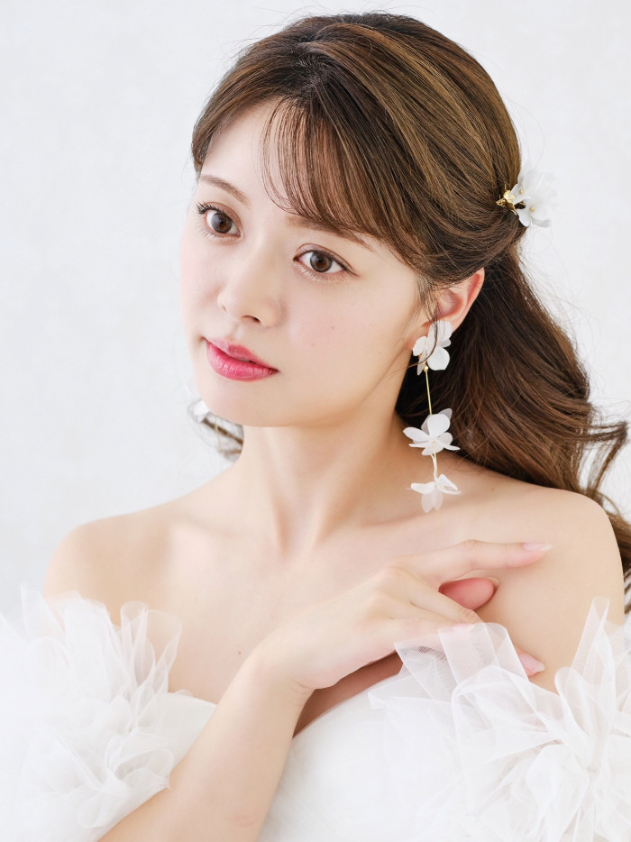 MA234 花　アレンジピン ヘアピン ウェディング　ブライダル　花嫁　ヘッドアクセサリー　結婚式