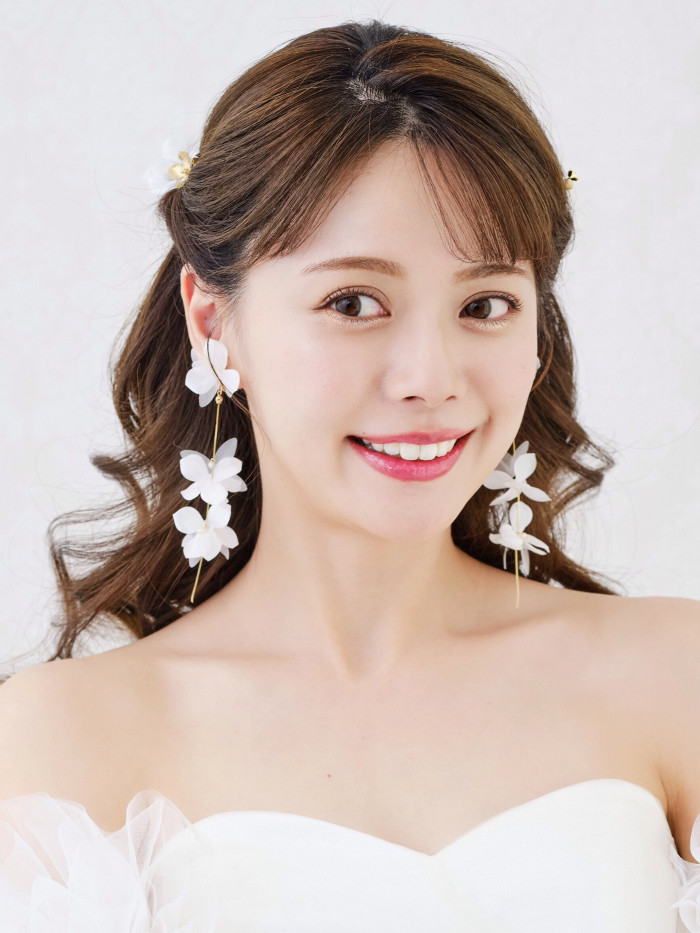 MA234 花　アレンジピン ヘアピン ウェディング　ブライダル　花嫁　ヘッドアクセサリー　結婚式