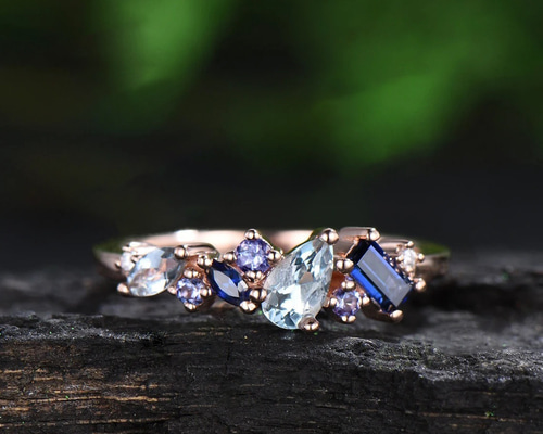 dior アクアマリン　アールデコ　リング Antique Gallery Soleil アンティークジュエリー / アールデコ