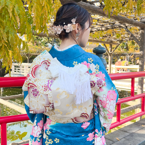 しごき 志古貴 オーロラレース タッセル 七五三 お宮参り 子供用 成人