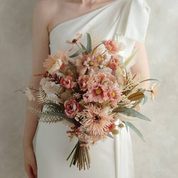 再販!受注制作 ニュアンスカラー/ウェディングブーケ/結婚式