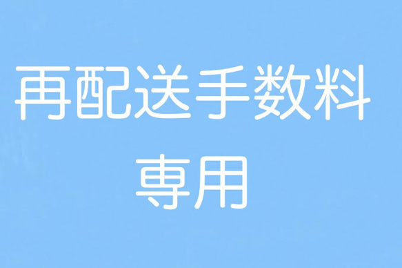 再配送手数料専用 1枚目の画像