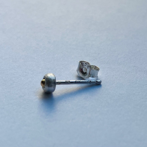 太陽ピアス 大人ピアス ユニセックス シルバーとK18ゴールドの