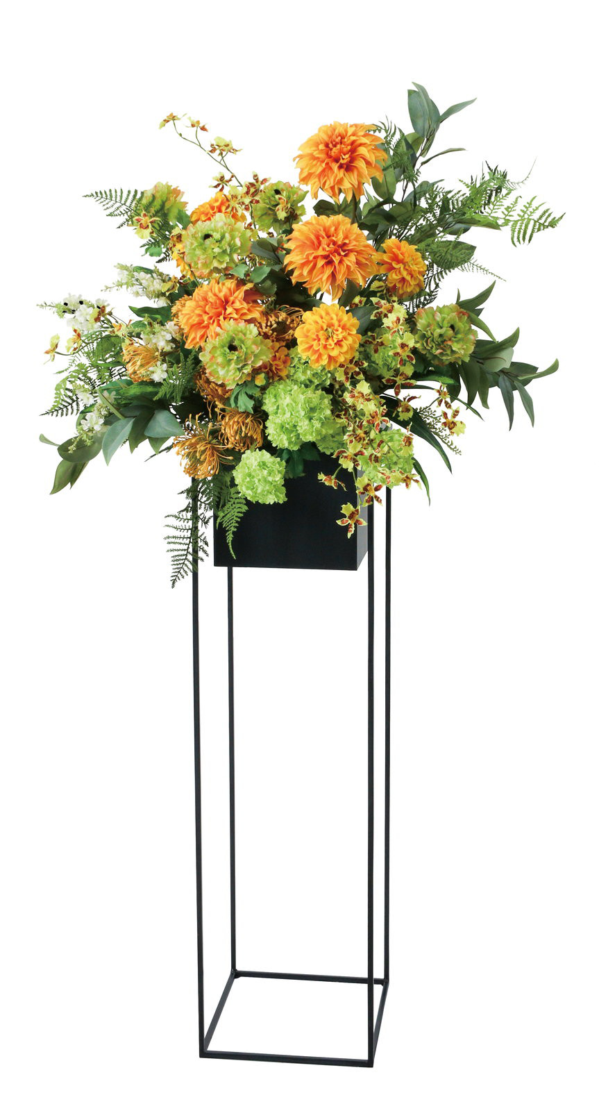 送料無料＊祝い札サービス＊開店祝い＊結婚式＊誕生日＊アーティフィシャルフラワー造花、スタンドフラワーアレンジ