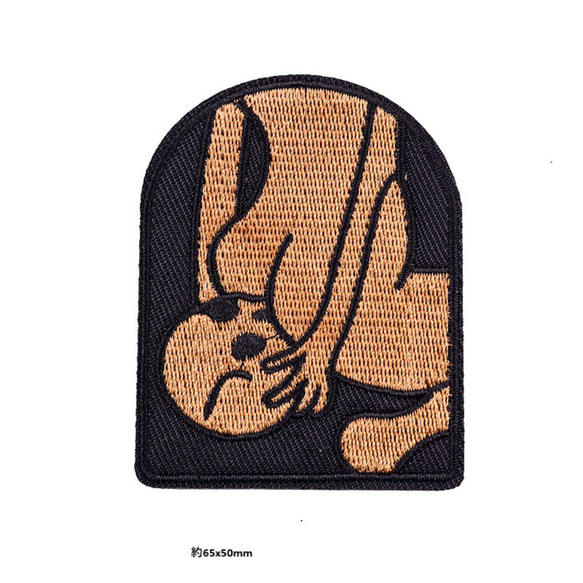 髑髏 ドクロ ハロウィーン 永遠の愛 ワッペン アップリケ アイロン対応 モチーフ 1枚入り 1枚目の画像