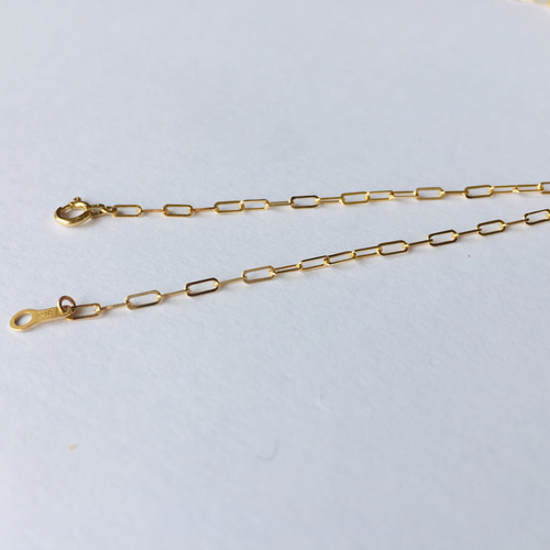 K18ゴールドボール・チャーム・ボックスチェーンブレスレット