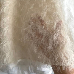 長い毛足のベスト　ジレ　秋冬春　もふもふ【受注製作】【送料無料】 6枚目の画像