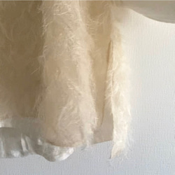 長い毛足のベスト　ジレ　秋冬春　もふもふ【受注製作】【送料無料】 3枚目の画像